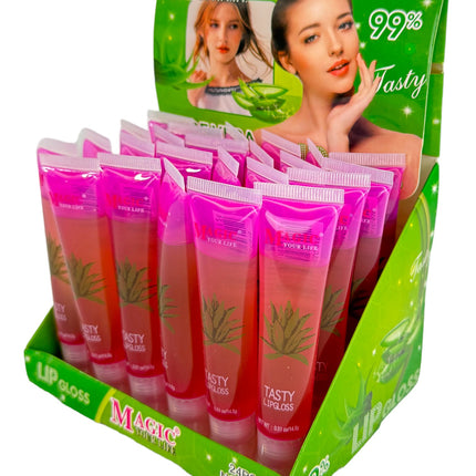 Magic Your Life 99% Aloe Vera Lip Gloss  LC615 (24PC)