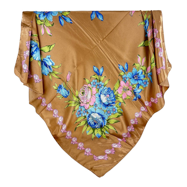 SATIN FLOWER SCARVES ST4626-1 (12PC)