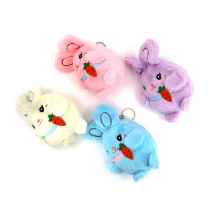 Carrot Rabbit Plush Key Chain TY224-1 (12PC)