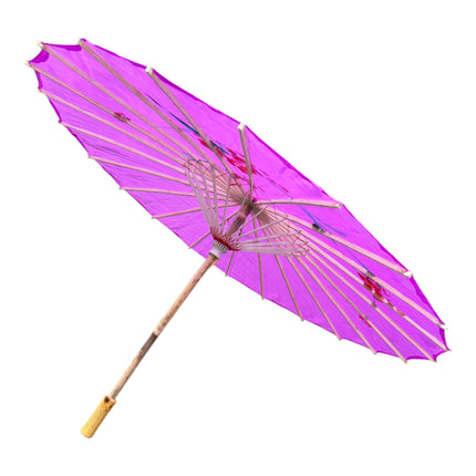 Traditional Floral Sunshade Oil Cloth Paper Umbrella UM5044 (6PC)