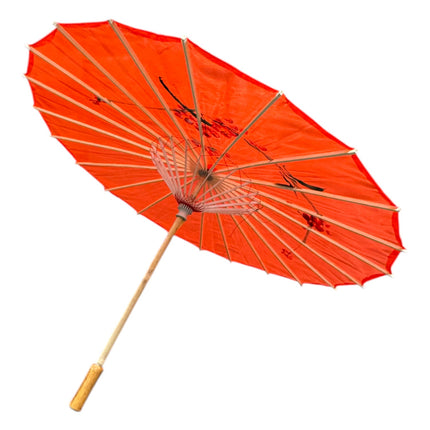 Traditional Floral Sunshade Oil Cloth Paper Umbrella UM5044 (6PC)