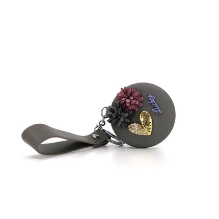 HEART FLOWER DECOR MIRROR KEY CHAIN 3222-35 (12PC)