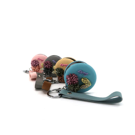 Heart Flower Decor Mirror Key Chain KC3222-35 (12PC)