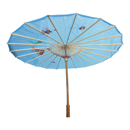 Traditional Floral Sunshade Oil Cloth Paper Umbrella UM5044 (6PC)
