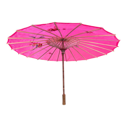 Traditional Floral Sunshade Oil Cloth Paper Umbrella UM5044 (6PC)
