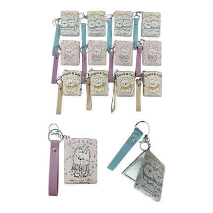 Cute Puppy Animal Mirror Key Chain MR5311-15 (12PC)