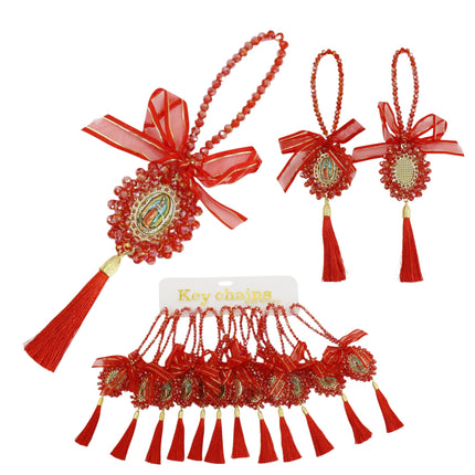 Guadalupe Car Rear Mirror Hang Accessory CH220RD (12PC)