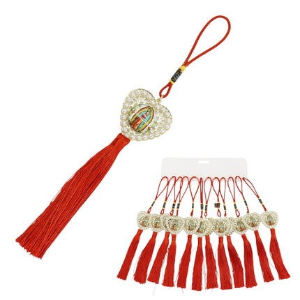 Guadalupe Car Rear Mirror Hang Accessory CH216RD (12PC)