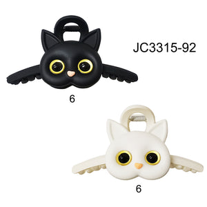 CAT FACE CLAW CLIP 3315-92 (12PC)