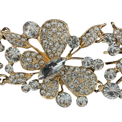 CRYSTAL BUTTERFLY TIARA HAIR COMB JC628 (6PC)