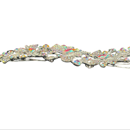 CRYSTAL BUTTERFLY TIARA HAIR COMB JC628 (6PC)