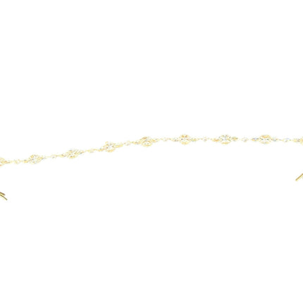 CRYSTAL BLOSSOM BRANCH THIN TIARA HAIR PIN JC639 (6PC)