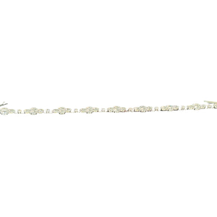 CRYSTAL BLOSSOM BRANCH THIN TIARA HAIR PIN JC639 (6PC)