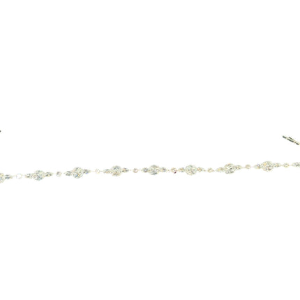 CRYSTAL BLOSSOM BRANCH THIN TIARA HAIR PIN JC639 (6PC)