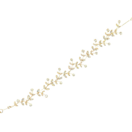 Crystal Blossom Branch Thin Tiara Hair Pin JC640 (6PC)