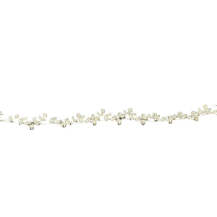 Crystal Blossom Branch Thin Tiara Hair Pin JC640 (6PC)
