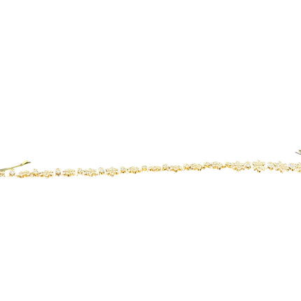 Crystal Blossom Branch Leaves Thin Tiara Hair Pin JC641 (6PC)