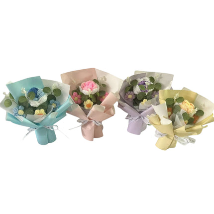 Mix Flower Crochet Short Stem Bouquet JF41115-2 (12PC)