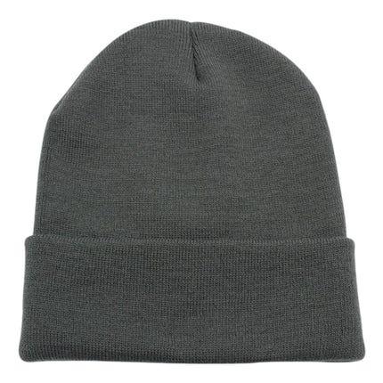 SOLID COLOR PLAIN LONG BEANIE BP100 (12PC)