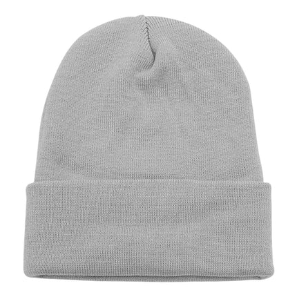 SOLID COLOR PLAIN LONG BEANIE BP100 (12PC)