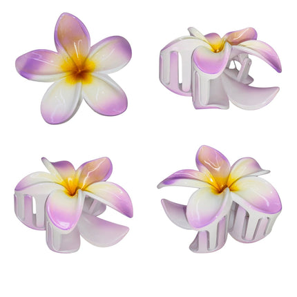 Hawaiian Flower Hair Claw Clip JH5829-41 (12PC)