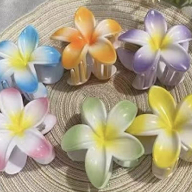 Hawaiian Flower Hair Claw Clip JH5829-41 (12PC)