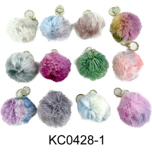 POM POM KEY CHAIN 0428-1 (12PC)