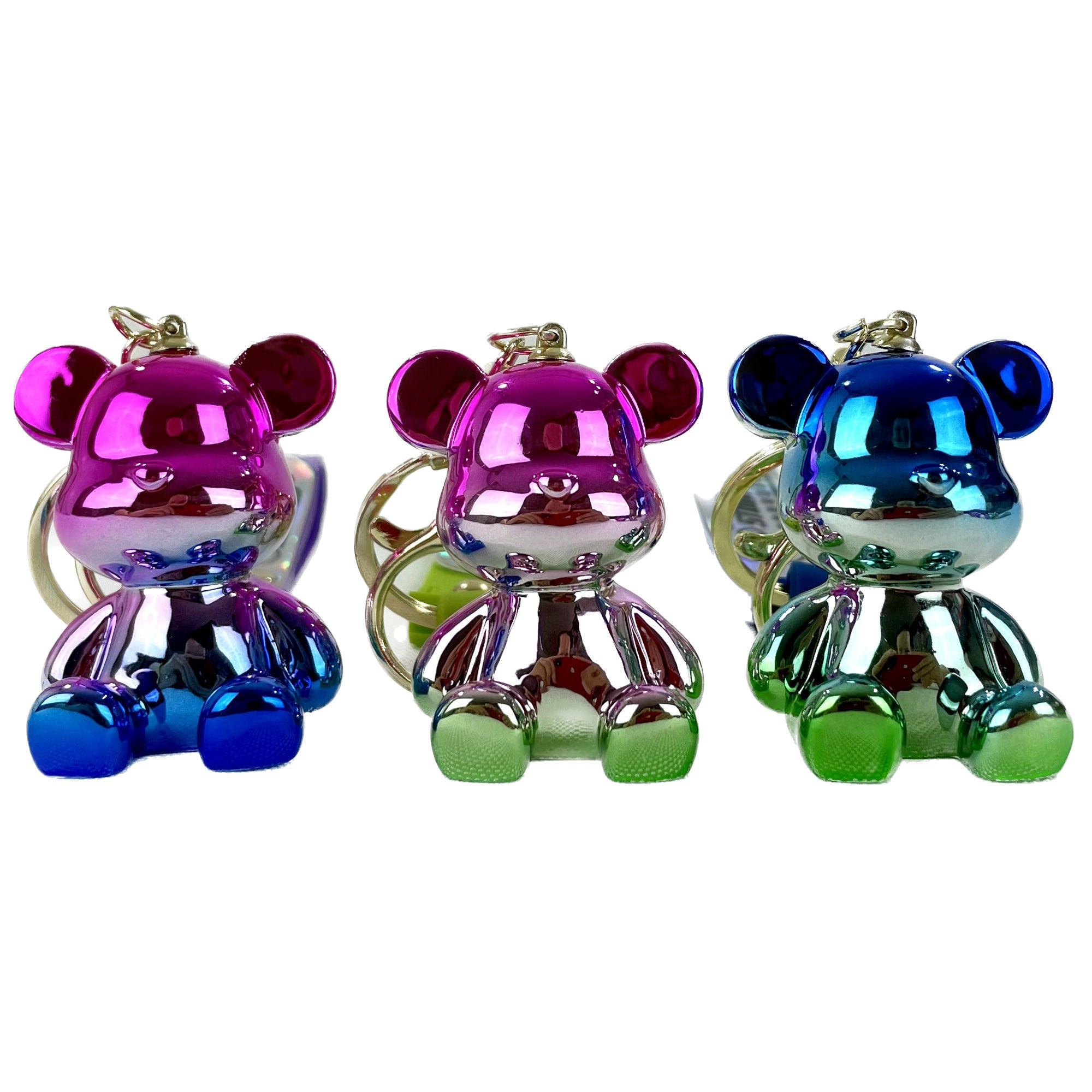 ACRYLIC BEAR FIGURE KEY CHAIN 0630-4 (12PC)