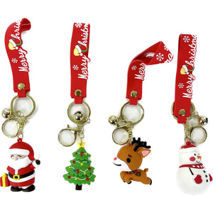 CHRISTMAS HOLIDAY KEY CHAIN 1110-10 (12PC)