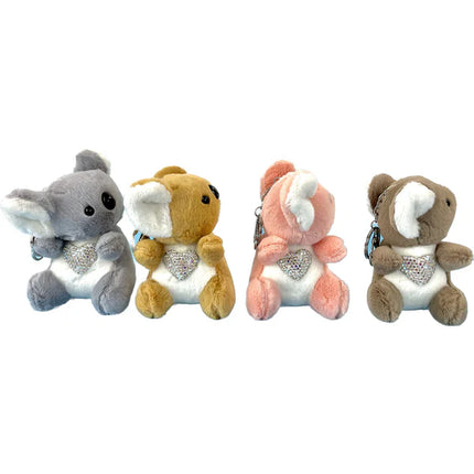 Rhinestone Koala Plush Key Chain KC1206-68 (12PC)