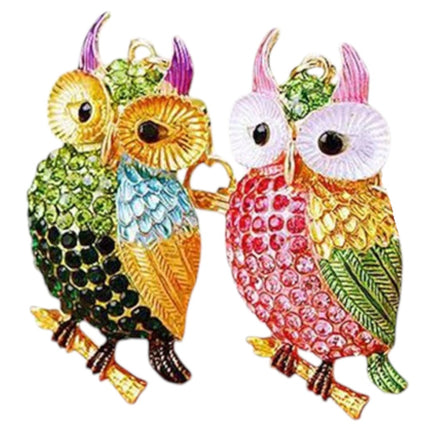 Rhinestone Owl Key Chain KC1211-5 (12PC)