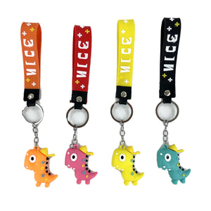 CARTOON CAP DINO KEY CHAIN 1212-30 (12PC)