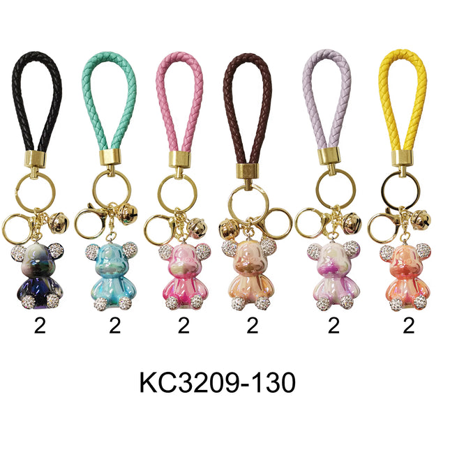 TOY BEAR STONE GRADATION KEYCHAIN 3209-130 (12PC)