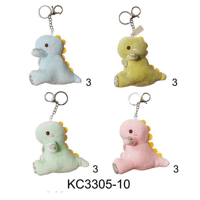 Animal Keychain Dinosaur KC3305-10 (12PC)