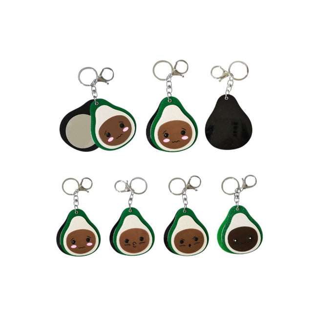 Avocado Face Compact Mirror Key Chain KC510-30 (12PC)