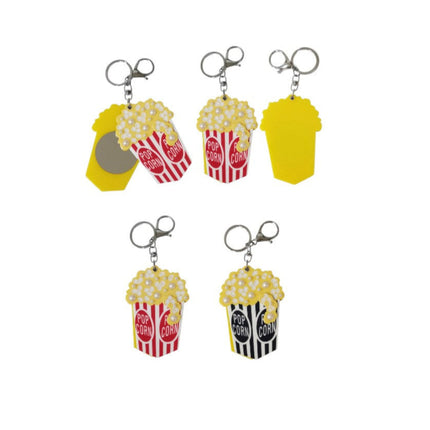 POPCORN COMPACT MIRROR KEY CHAIN KC510-39 (12PC)