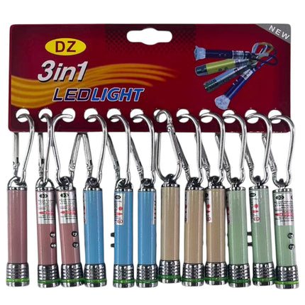 Mini Led Flashlights Key Chain KC5909-1 (12PC)