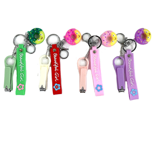 Cute Donut Nail Clipper Key Chain KC803-33 (12PC)