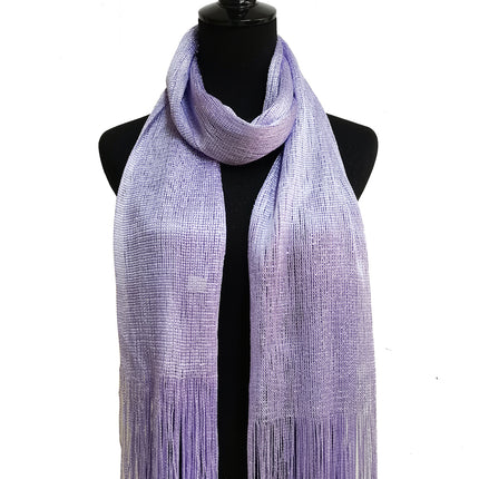 METALLIC SCARVES MS1911 (12PC)