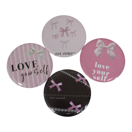 Ribbon Bow Compact Hand Mirror JM5527-21 (12PC)
