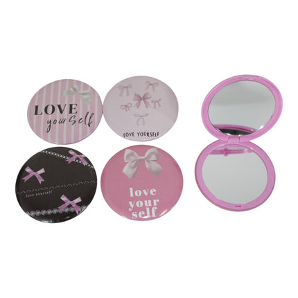 Ribbon Bow Compact Hand Mirror JM5527-21 (12PC)