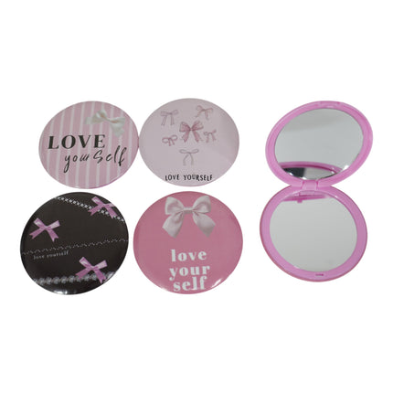 Ribbon Bow Compact Hand Mirror JM5527-21 (12PC)