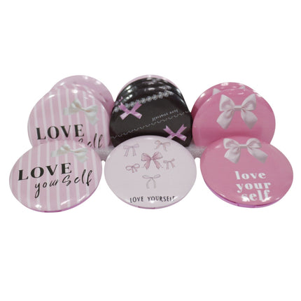 Ribbon Bow Compact Hand Mirror JM5527-21 (12PC)