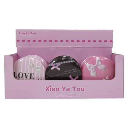 Ribbon Bow Compact Hand Mirror JM5527-21 (12PC)