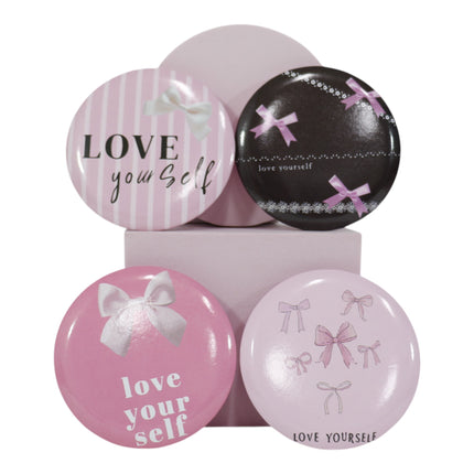 Ribbon Bow Compact Hand Mirror JM5527-21 (12PC)