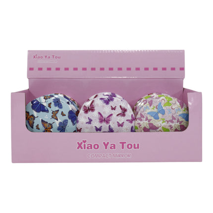 Butterfly Compact Hand Mirror JM5527-20 (12PC)