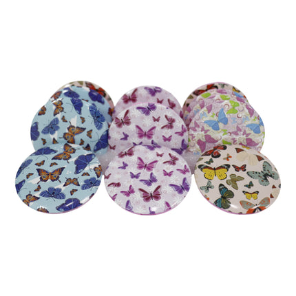 Butterfly Compact Hand Mirror JM5527-20 (12PC)