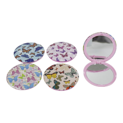 Butterfly Compact Hand Mirror JM5527-20 (12PC)
