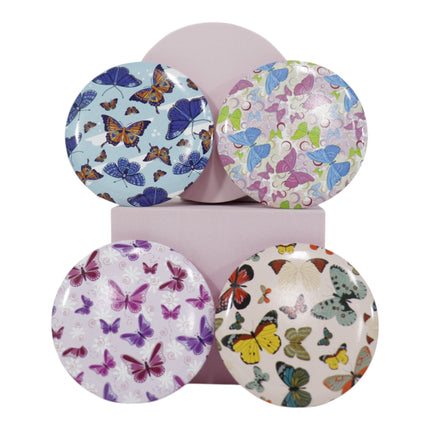 Butterfly Compact Hand Mirror JM5527-20 (12PC)