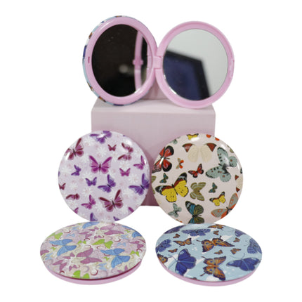 Butterfly Compact Hand Mirror JM5527-20 (12PC)